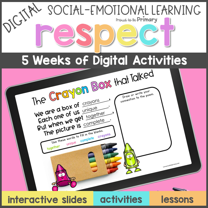 Respect & Gratitude DIGITAL K-2 Social Emotional Learning - Google & Seesaw Activities