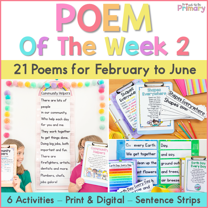Poem of the Week 2 - 21 poems for February to June