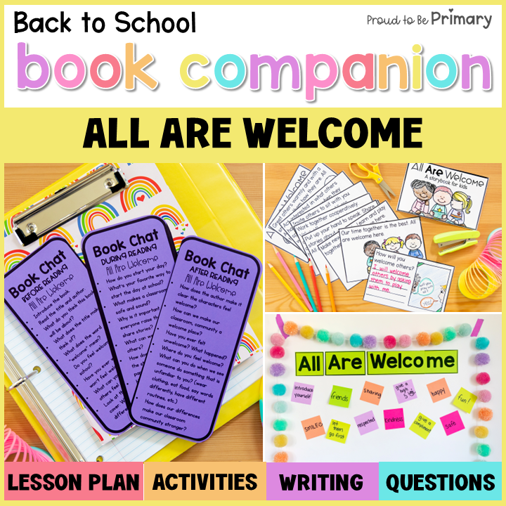 All Are Welcome Back to School Read Aloud Book and Activities - Social Story