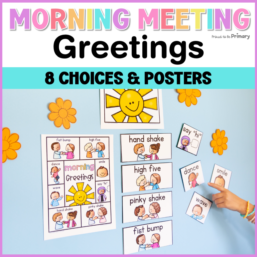 Morning Greetings Choices, Classroom Greetings, Posters, Morning Meeting