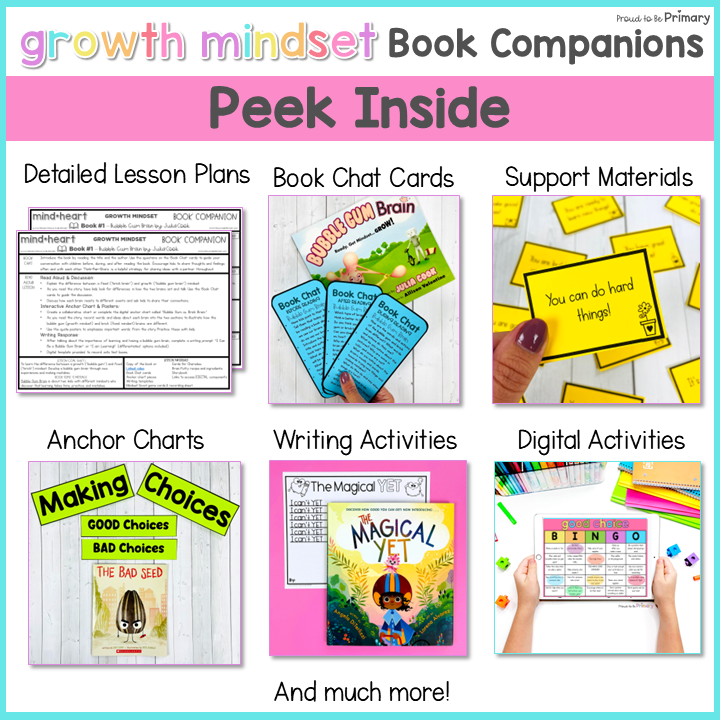 Growth Mindset Lessons Social Emotional Bulletin Board Magical Yet Book Activity