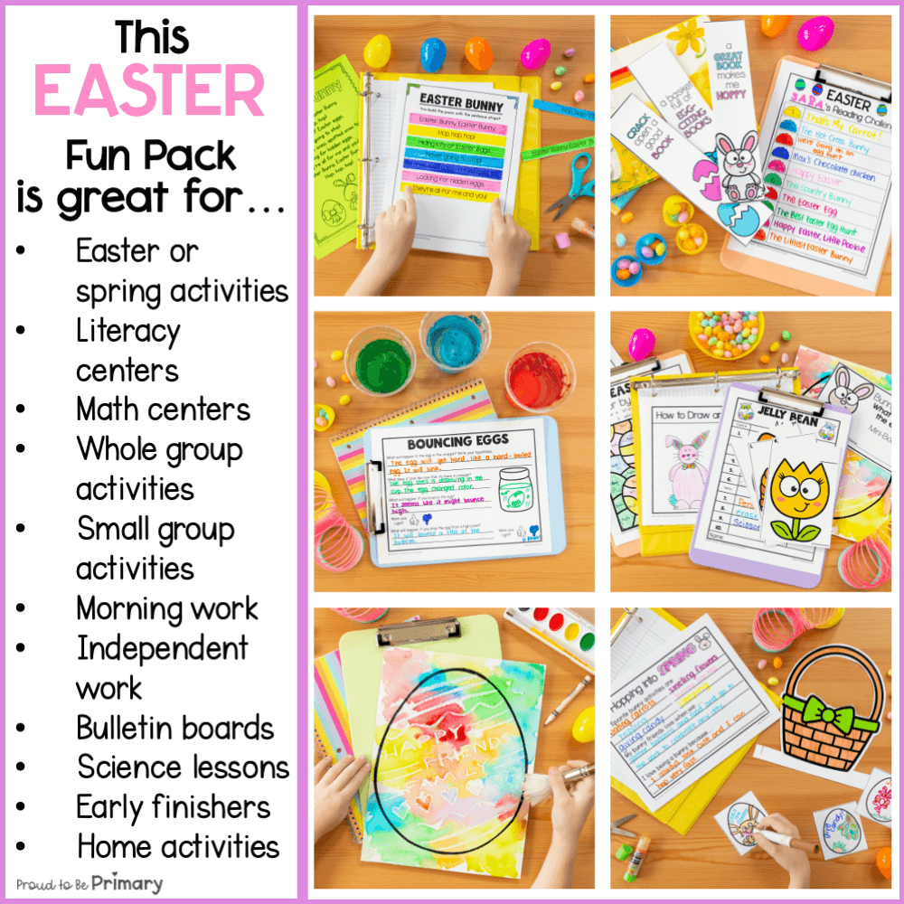 Easter Activities - Jelly Bean Measurement, Math, Games, Bulletin Board