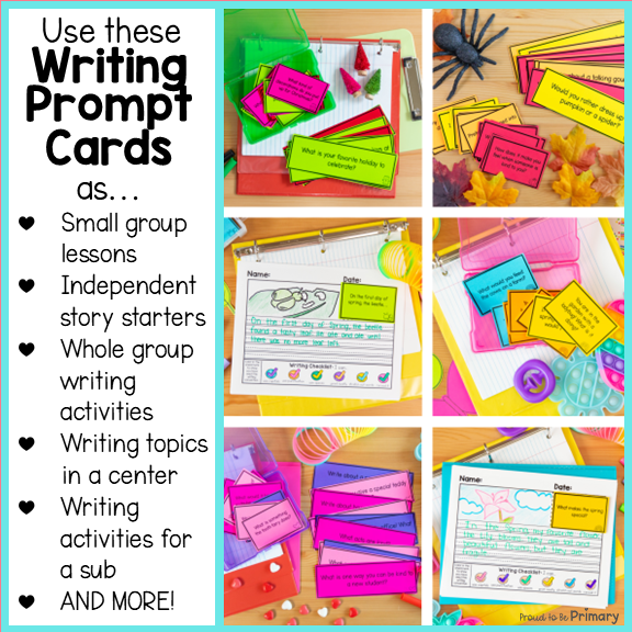 Writing Prompts & Ideas for Kindergarten, 1st Grade & 2nd Grade Writing Center