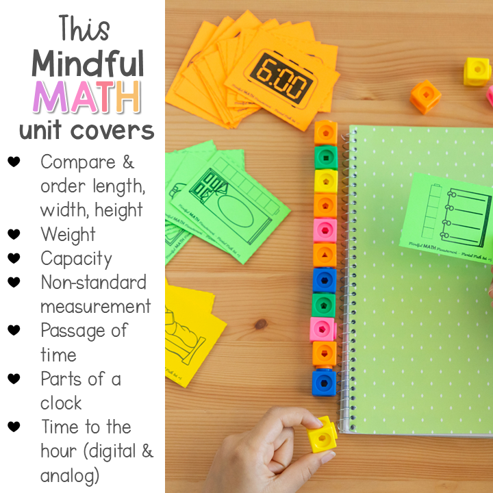 Measurement and Time - Kindergarten Mindful Math