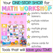 Math Workshop Rotation Board & Organization Kit - Guided Math - Math S
