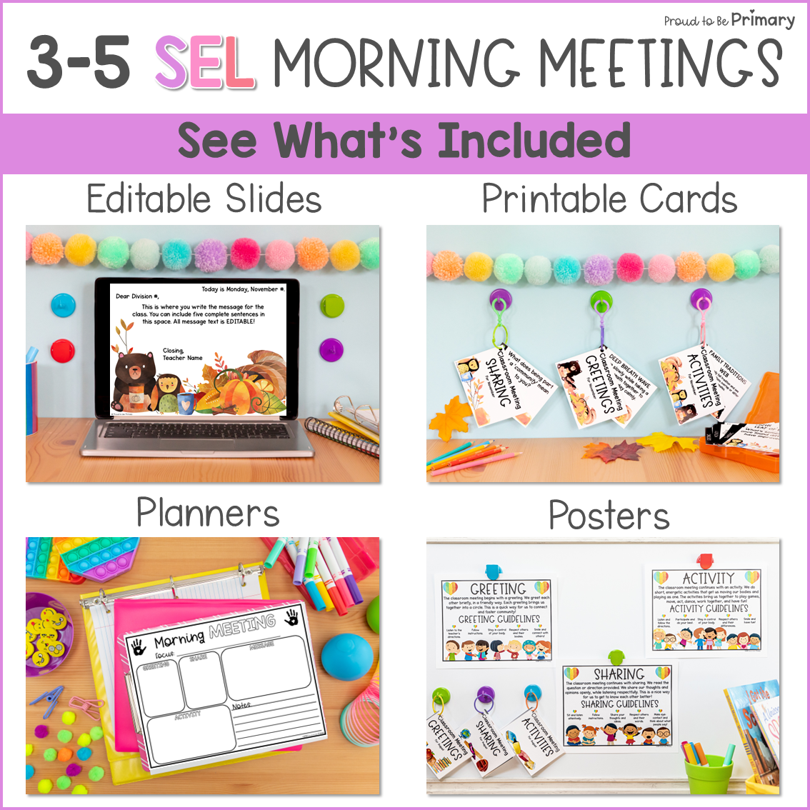November Thanksgiving Fall Good Morning Meeting Slides Activities Greeting 3-5