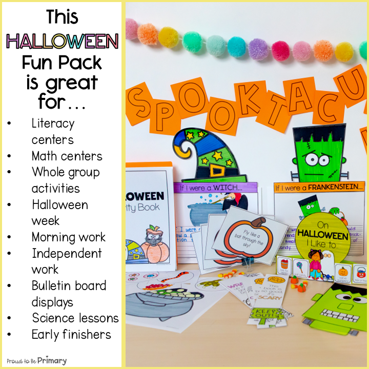 Halloween Fun Pack - Centers, Games, Science Experiments and Worksheets