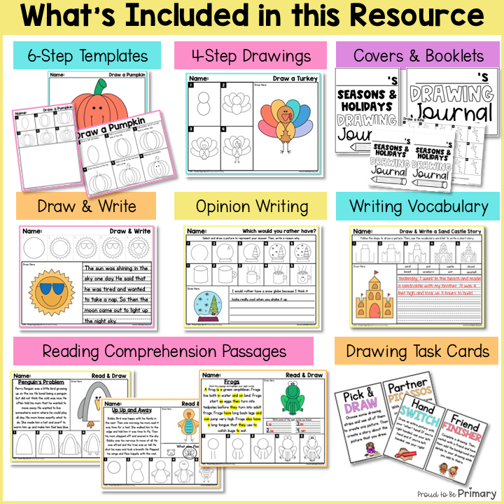 125 Directed Drawing Writing Reading Early Finishers Activities Draw Write Read