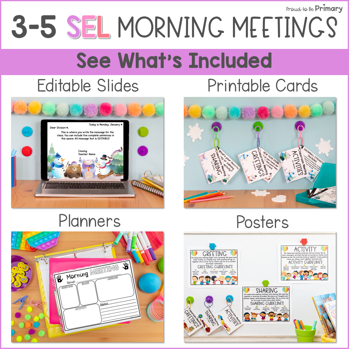 January New Years Winter Morning Meeting Google Slides Activities Greetings 3-5