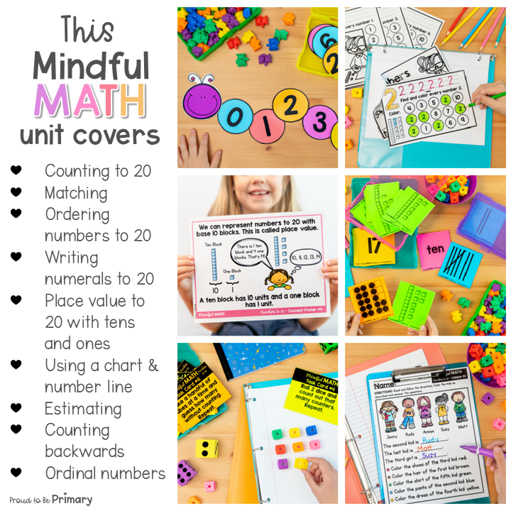 Grade 1 Math Numbers to 20 Unit - First Grade Math Centers, Lessons & Activities