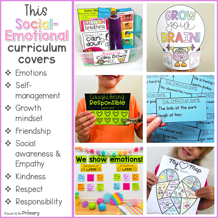 Social Emotional Learning Activities, Social Skills, Kindness SEL Curriculum K-2