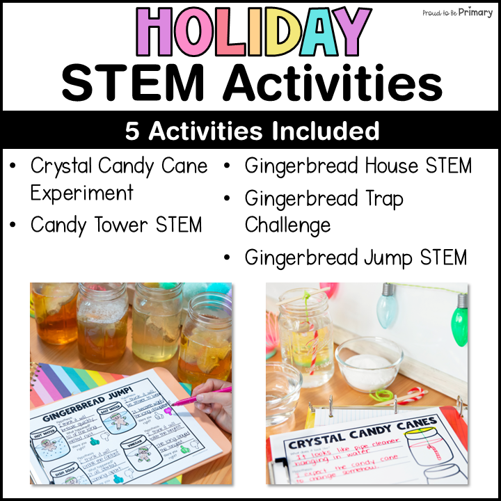 Christmas Science STEM Candy Cane Activities How to Catch a Gingerbread Man