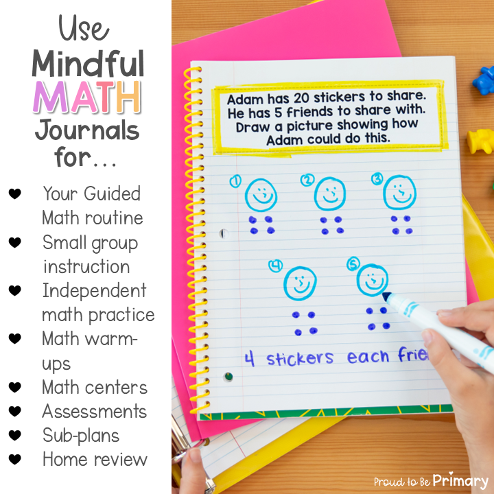 3rd Grade Math Word Problems Interactive Journal Prompts Small Group Activities