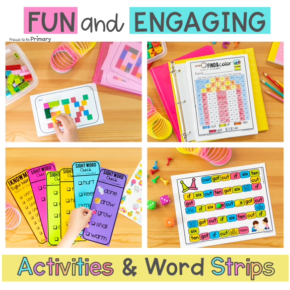 Dolch Sight Words Third Grade Activities & Worksheets
