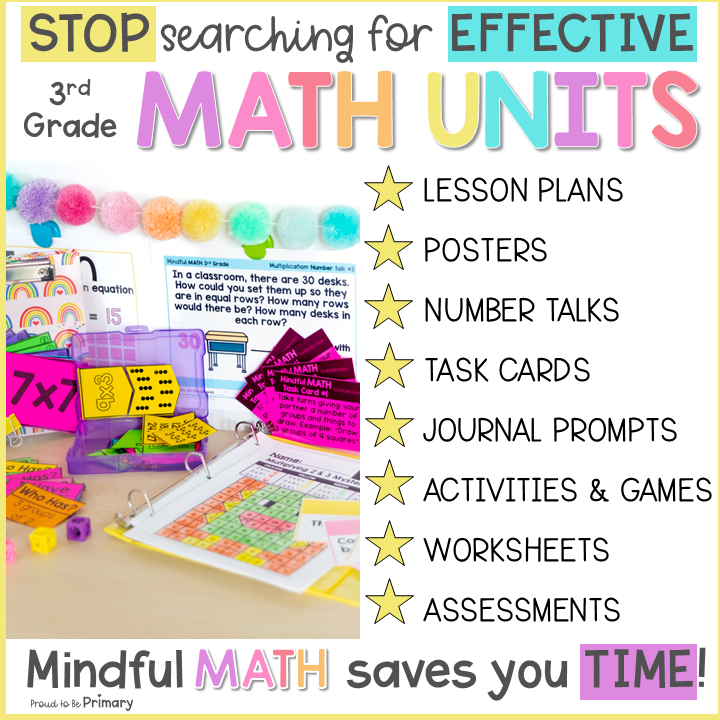 3rd Grade Multiplication Math Unit - Fact Practice, Games, Centers, Worksheets