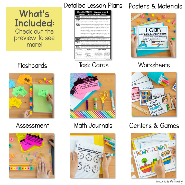 Measurement and Time - Kindergarten Mindful Math