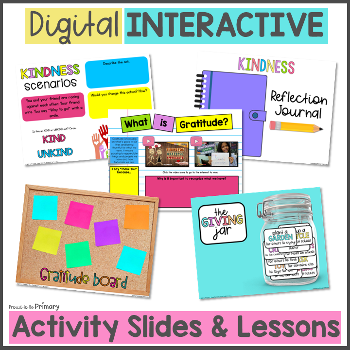 DIGITAL Kindness Lessons and Activities for Grades 3-5