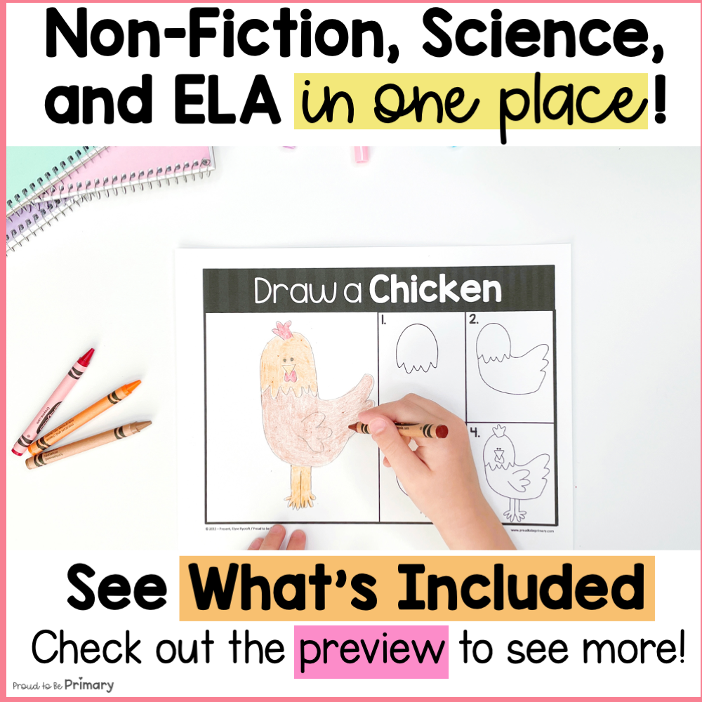 Chicken Non-Fiction ELA & Animal Science Unit