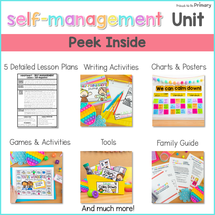 Self Regulation Calming Strategies SEL Read Aloud Activities Yoga Pose Cards