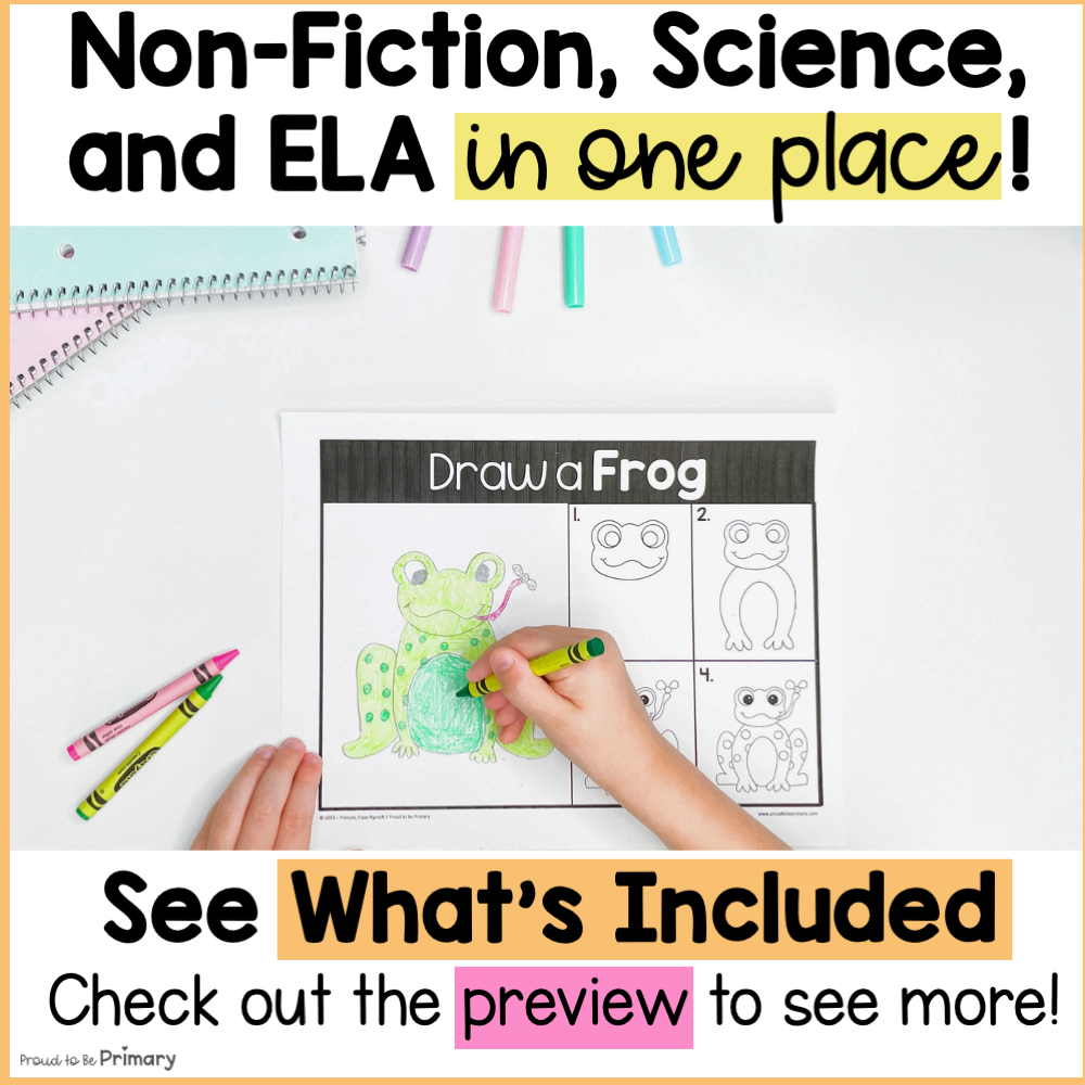 Frog Amphibian Non-Fiction ELA & Science Unit