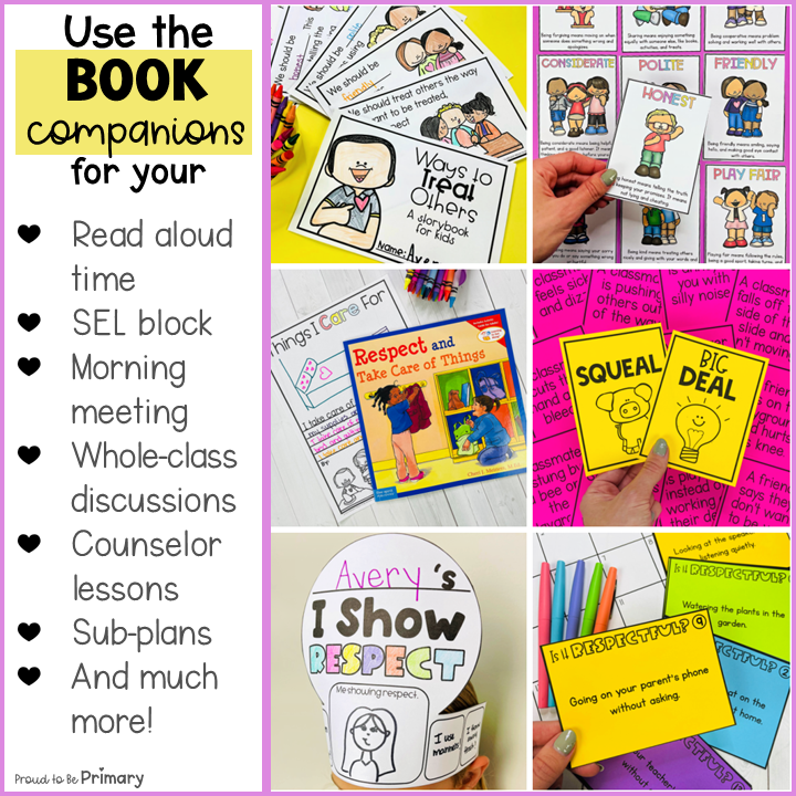 Respect & Manners Book Companion Lessons & Activities