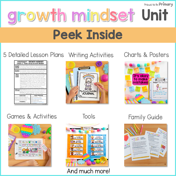 Growth Mindset Lessons Social Emotional Bulletin Board Magical Yet Book Activity