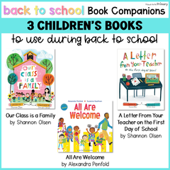 Back to School Book Companion & Read Aloud Activities Bundle