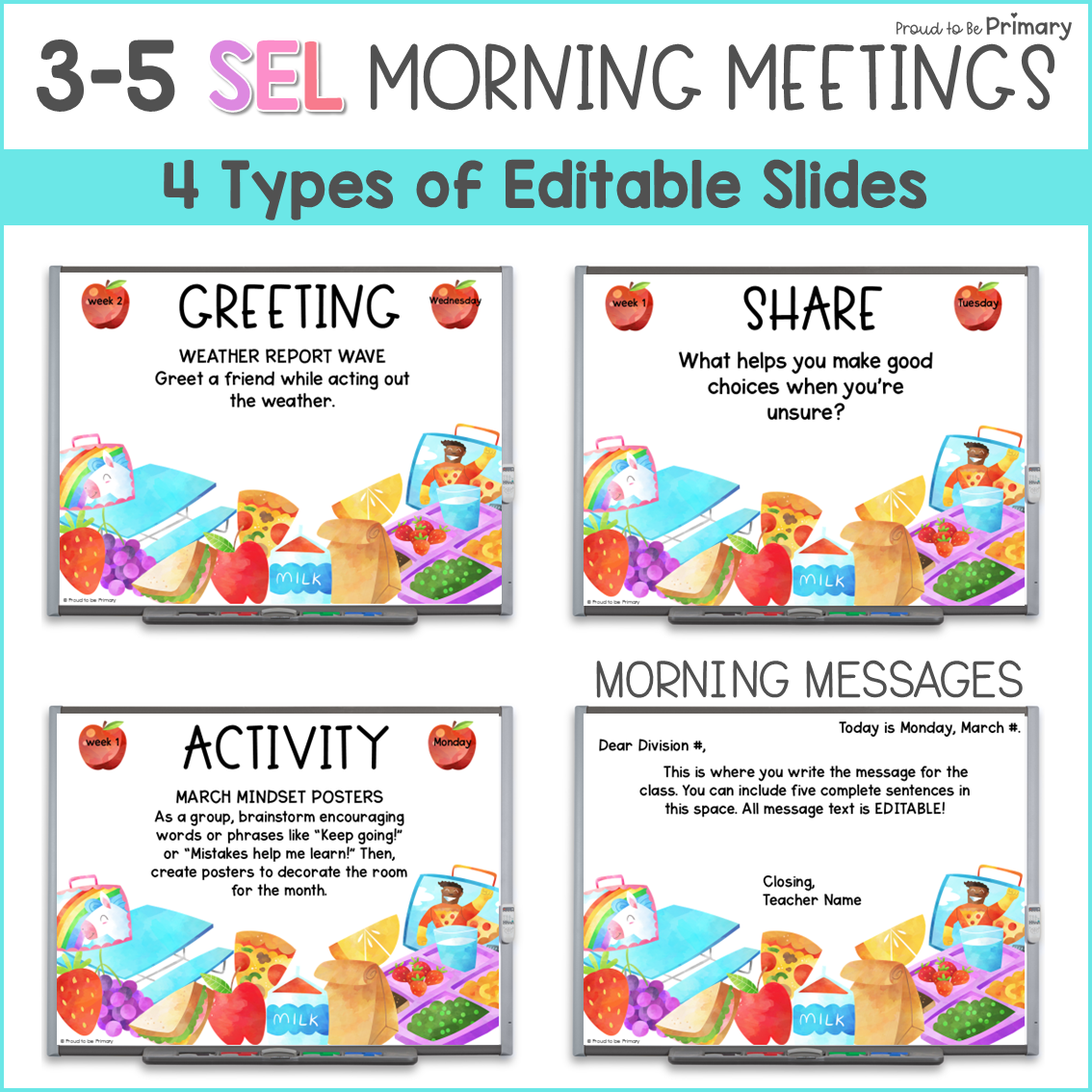 March Spring SEL Morning Meeting Google Slides Activities Games Greetings 3-5