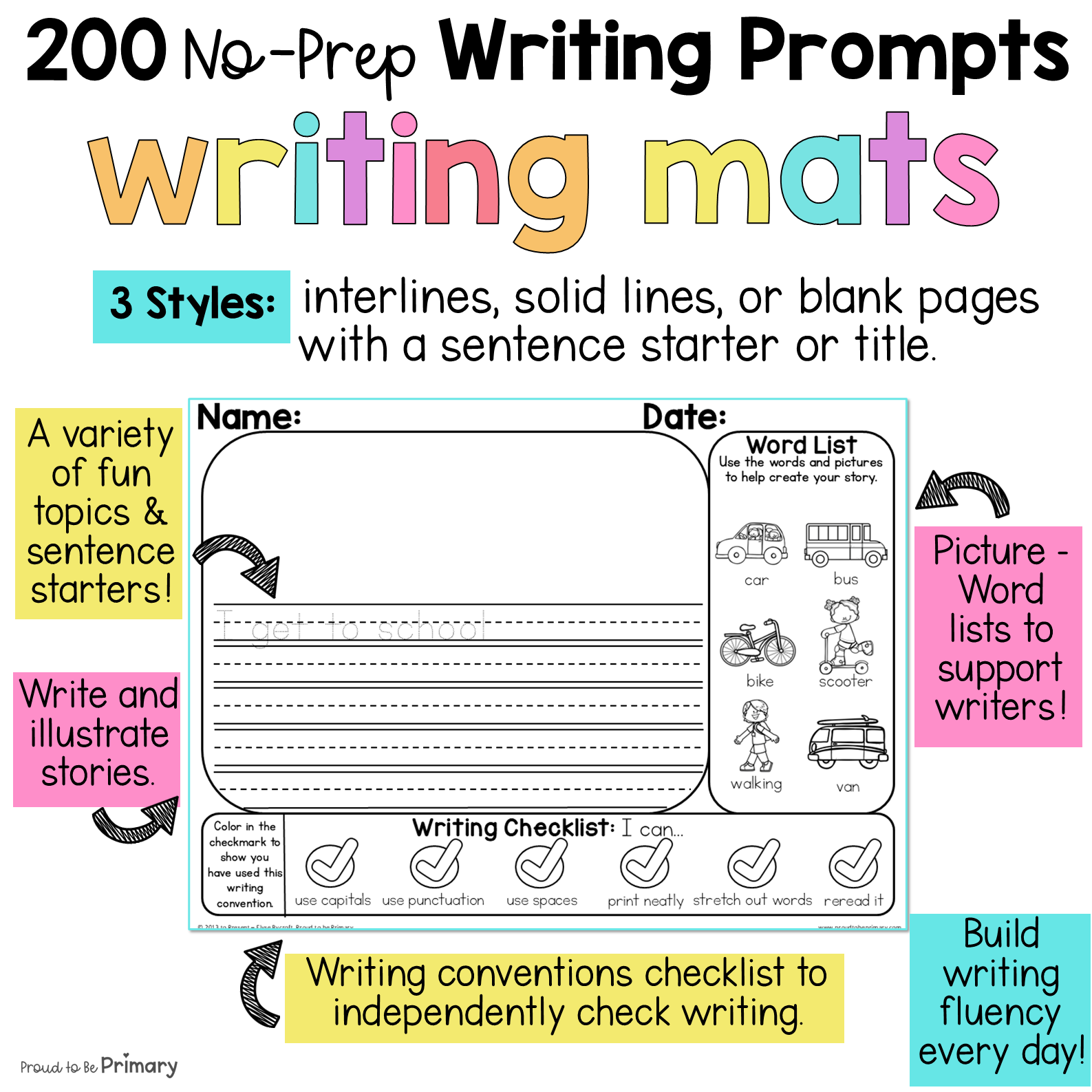 Monthly Writing Paper With Picture Box Writing Prompts 1st Grade Reading Passage