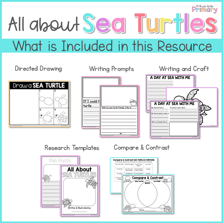 Sea Turtle Reptile Animal Science & Non-Fiction ELA Unit