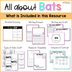 All About Bats Fall Unit - Bat Fact Life Cycle Activities Science Writ