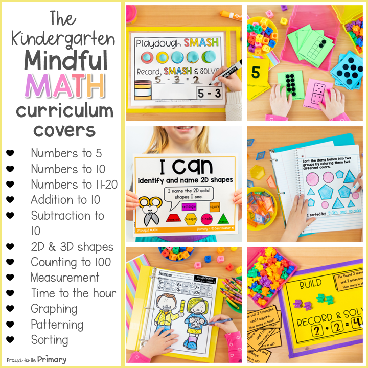 Kindergarten, 1st Grade & 2nd Grade MATH Curriculum Bundle - 30 Units for the Entire Year