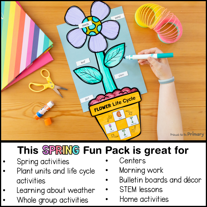 Spring Bulletin Board Ideas Door Decor Parts of a Plant Coloring Sheets Craft