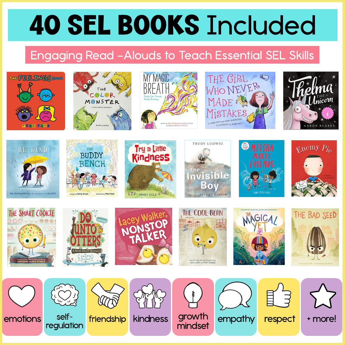 Social Emotional Learning Book Companion Lessons SEL Read Aloud Activity Crafts