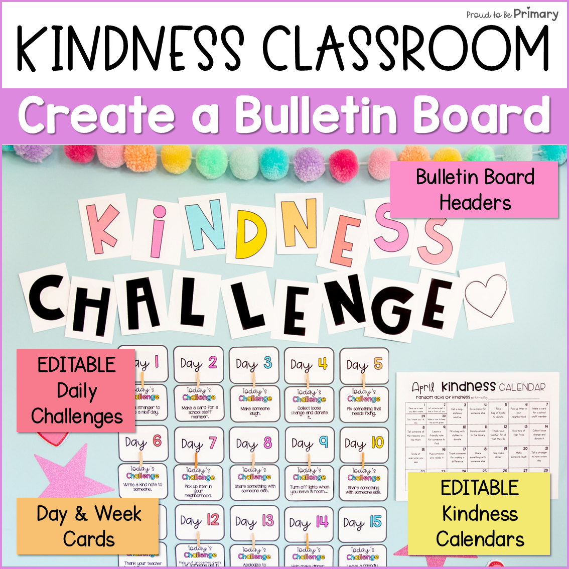 Kindness Classroom Challenge, Calendars, & Activities - Random Acts of Kindness
