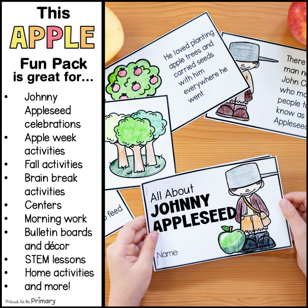 Apple Craft Johnny Appleseed Apple Life Cycle Parts of an Apple Orchard