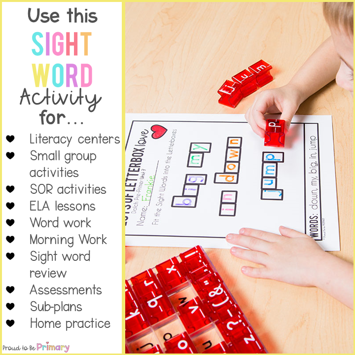 Dolch Sight Words Letter Formation Worksheets