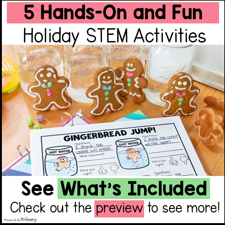 Christmas Science STEM Candy Cane Activities How to Catch a Gingerbread Man