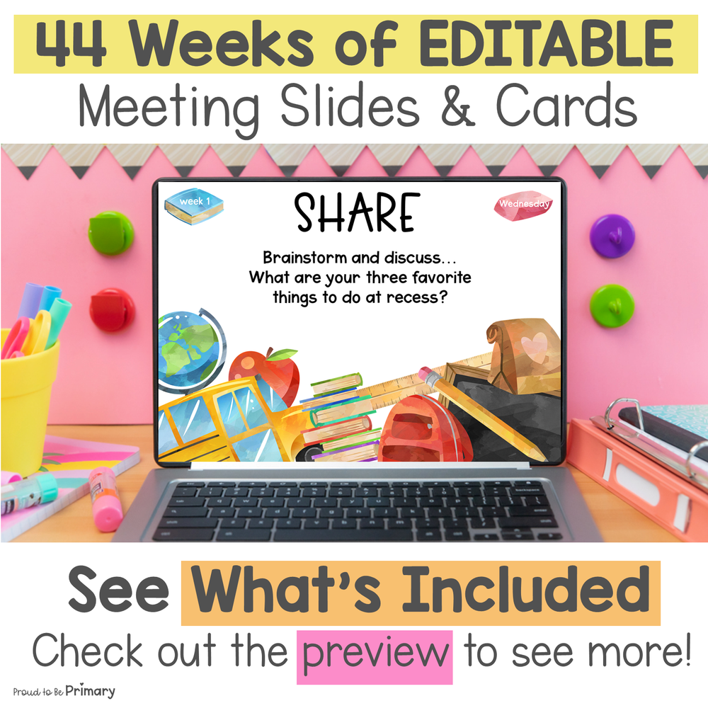 SEL Morning Meeting Google Slides Questions Greetings Social Emotional