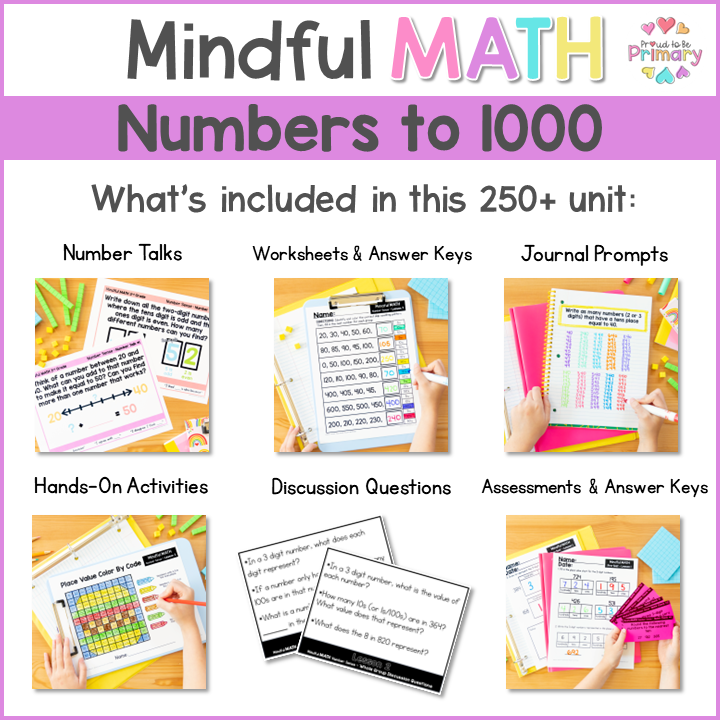 Unit Numbers For Rentworks 3rd Grade Math Unit - Number Sense (Numbers to 1000) & Place Value ...