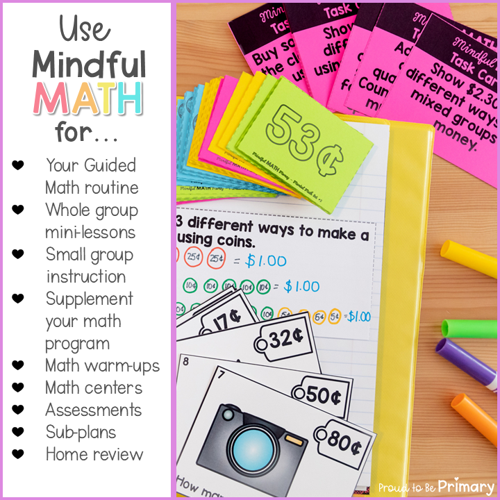 2nd Grade & 3rd Grade Guided Math Year Long Curriculum, Lessons, & Math Centers