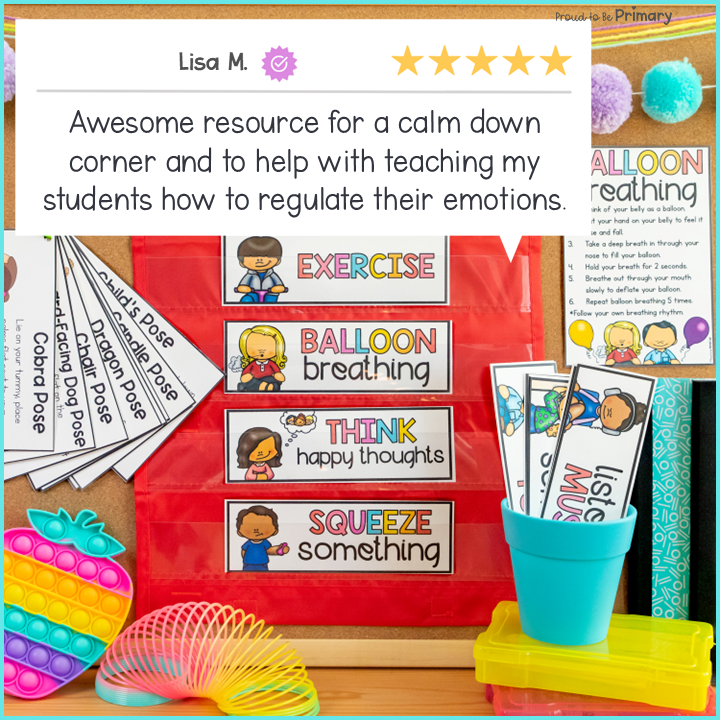 Self Regulation Calming Strategies SEL Read Aloud Activities Yoga Pose Cards