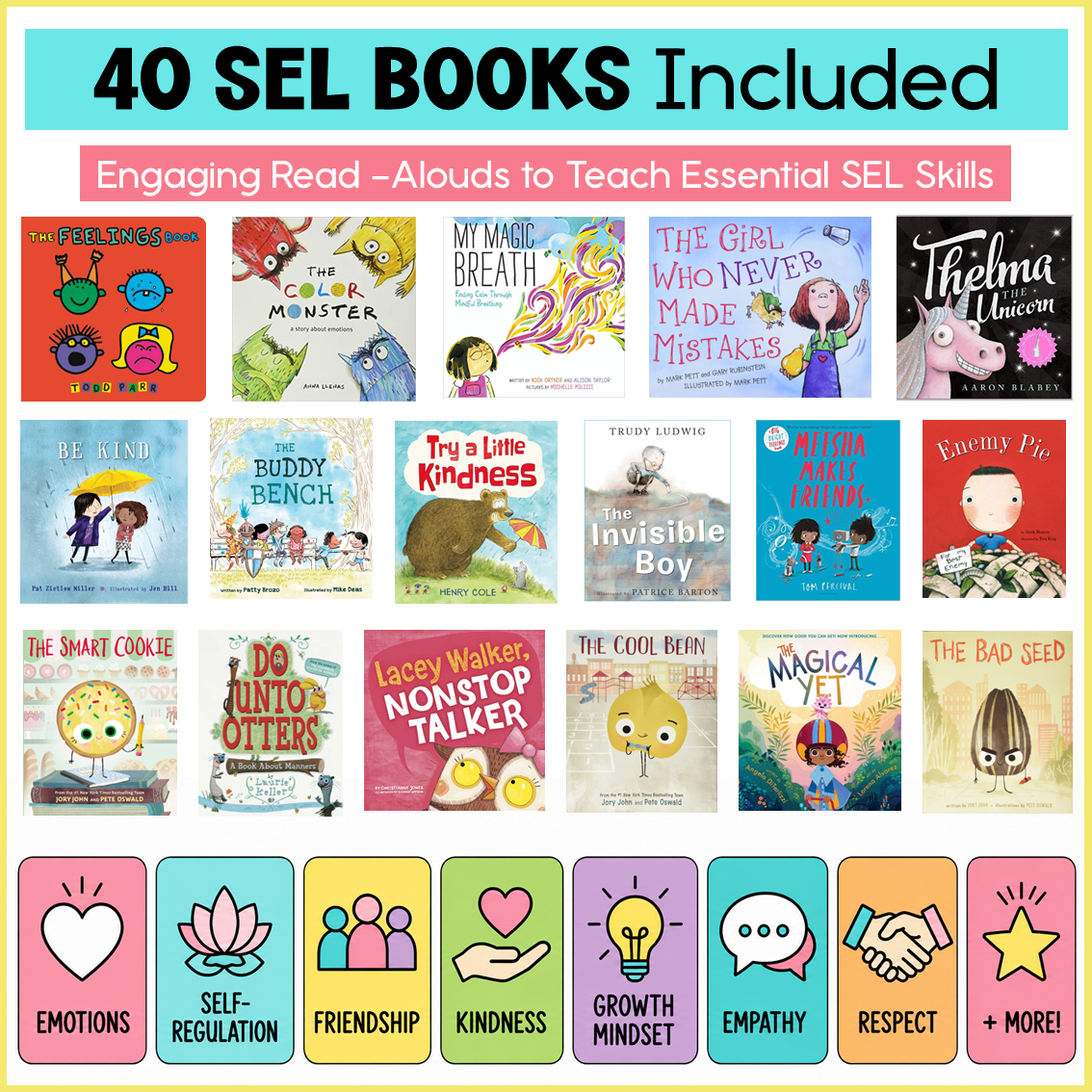 Social Emotional Learning Book Companion Lessons SEL Read Aloud Activity Crafts