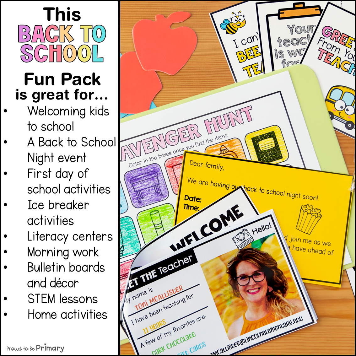 Back to School First Week Day of School Name Craft Crown Math Writing Activities Games Science
