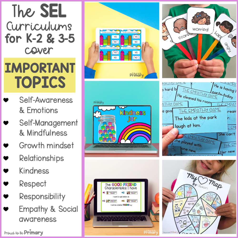Social Emotional Regulation Learning SEL Worksheets Slides Tools Curriculum