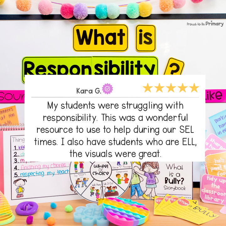 Responsibility, Goal Setting & Conflict Resolution Activities & SEL Lessons