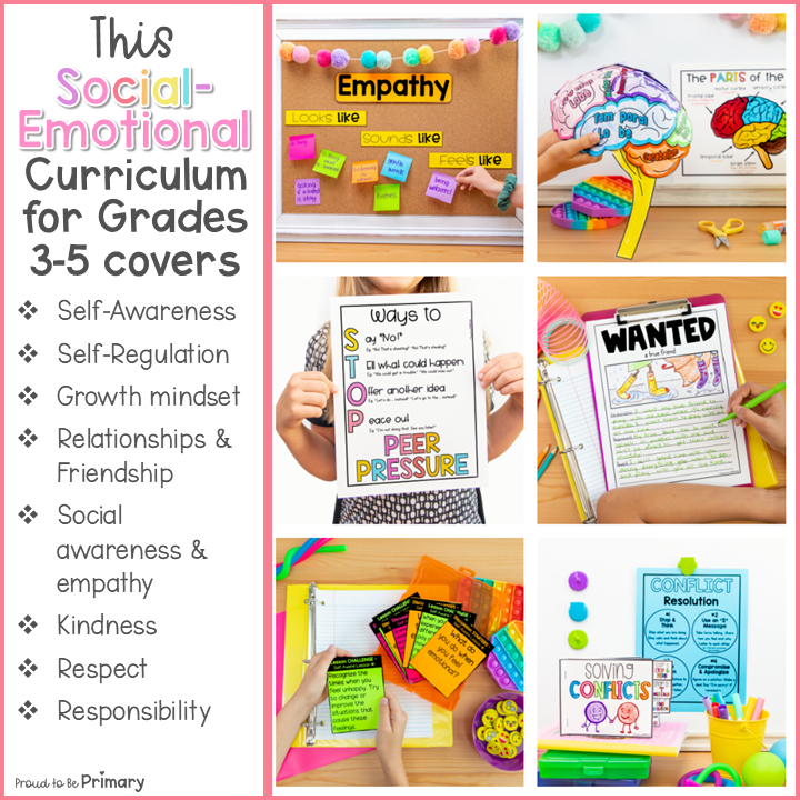 Social Emotional Learning, Social Skills, & Character Education Bundle 3-5