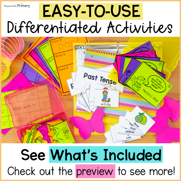 April First Grade Science of Reading Literacy Centers - Diphthongs Worksheets