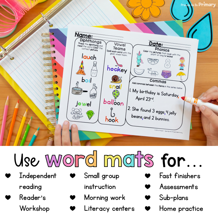 April Spring Easter Morning Word Work Worksheets & Literacy Center Activities