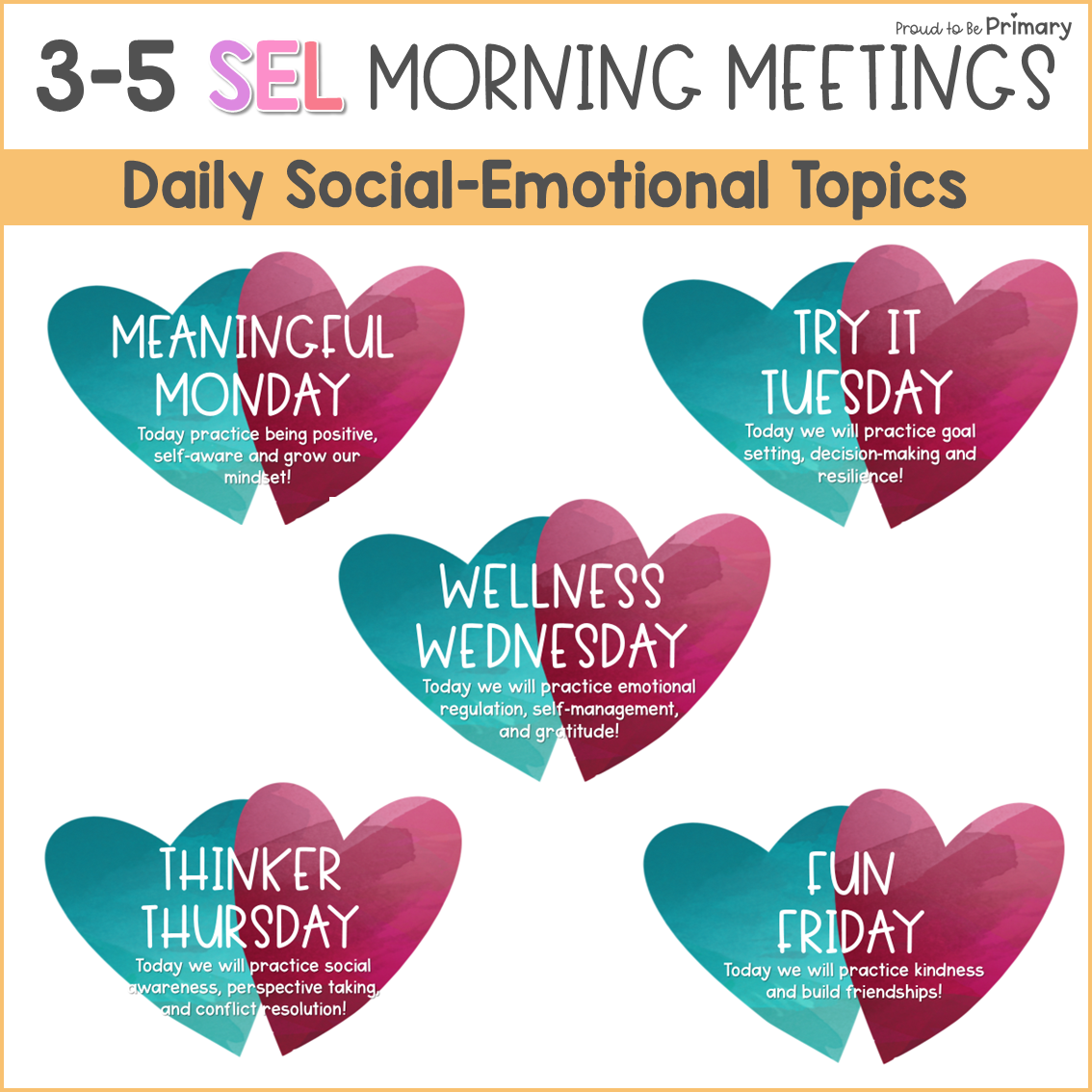 February Valentines Day SEL Morning Meeting Slides Activities Greetings 3-5